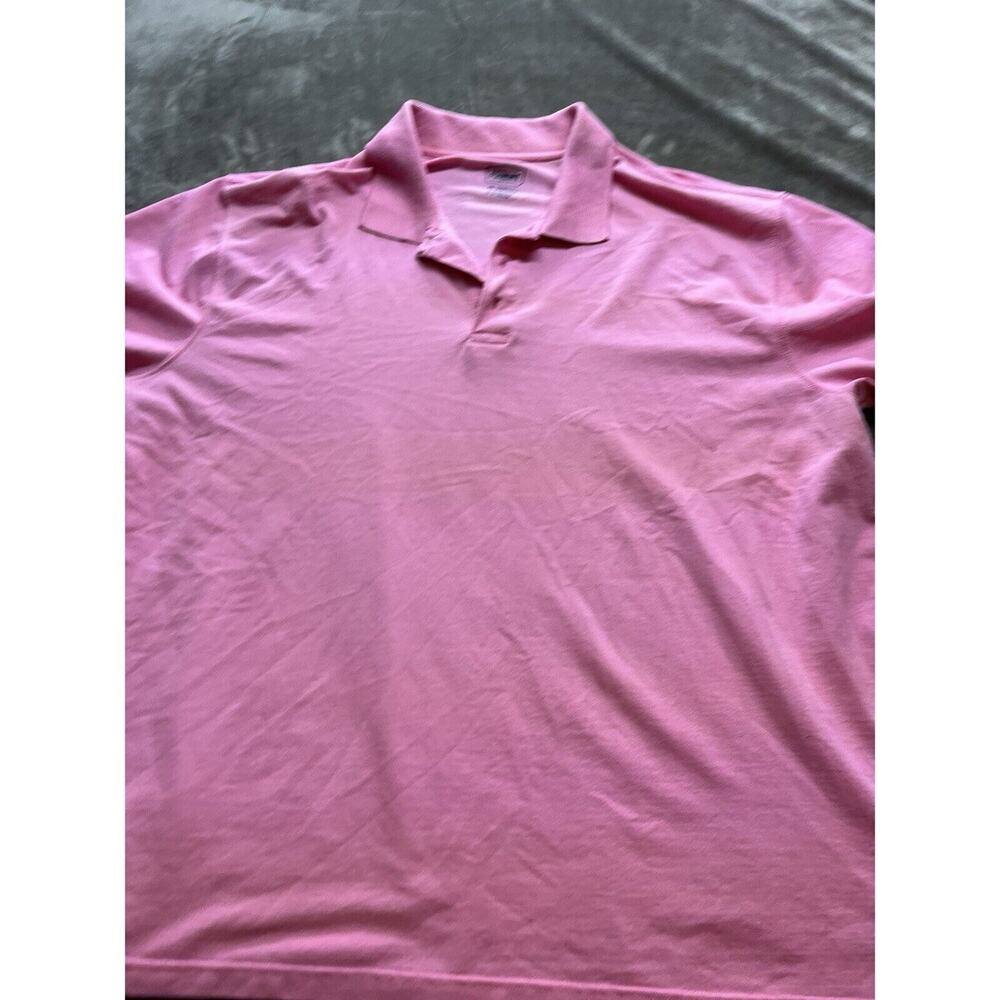 Foundry Mens 4X-Large Polo Shirt Golf pink‎ Short Sleeve 4XL Button Casual